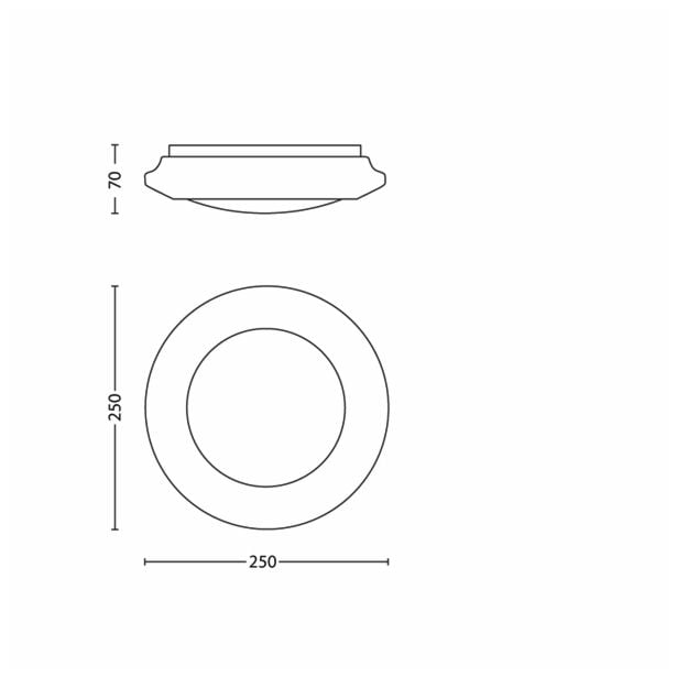 NADGRADNA STROP. SVETILKA PHILIPS CINNABAR 1X6W LED 33361/31/16 BELA