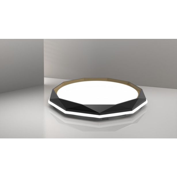 LED STROPNA SVETILKA VALENTINA PVC D500 36W 4000LM 4000K IP20 BLACK