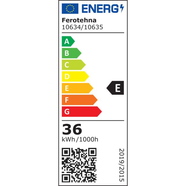 LED STROPNA SVETILKA VALENTINA PVC D500 36W 4000LM 4000K IP20 WHITE