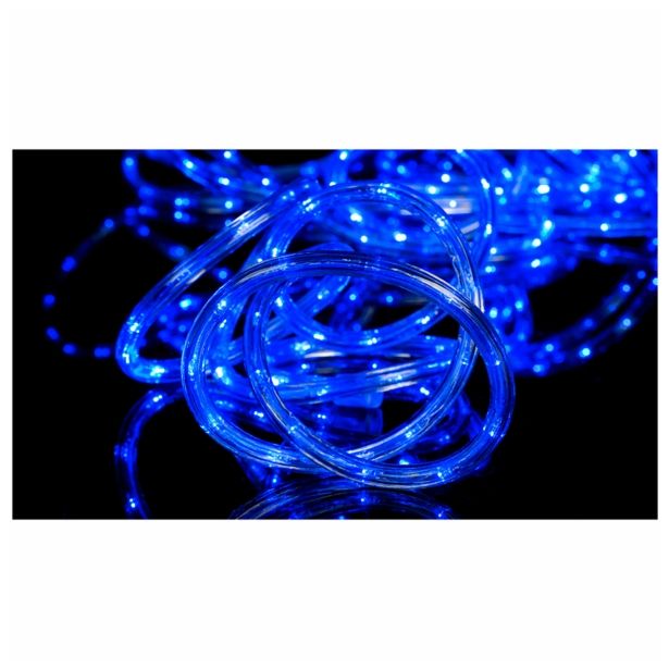 LUČKE MQ LED SVETLOBNA MODRA 9 M CEV DVOŽILNA S KRMILNIKOM