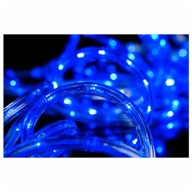 LUČKE MQ LED SVETLOBNA MODRA 9 M CEV DVOŽILNA S KRMILNIKOM