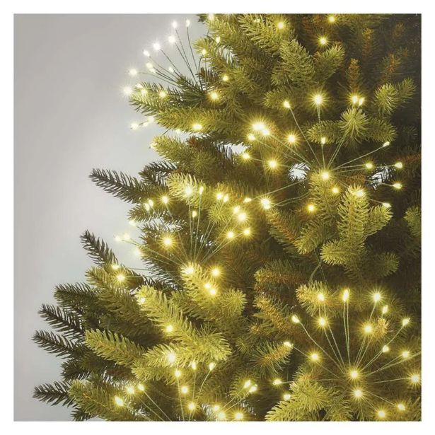 LED SVETLOBNA VERIGA ' SVETLEČE CVETLICE, NANO, 5,2 M, NOTRANJA, TOPLA BELA, ČASOVNIK