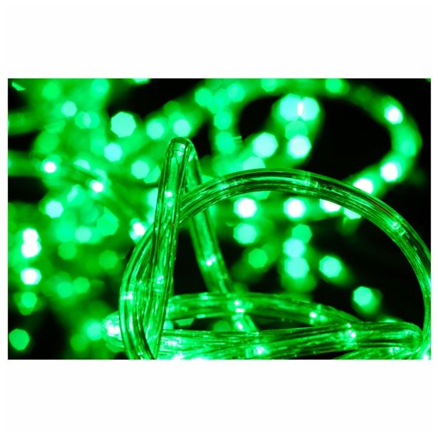 LUČKE MQ LED SVETLOBNA ZELENA 9 M CEV DVOŽILNA S KRMILNIKOM