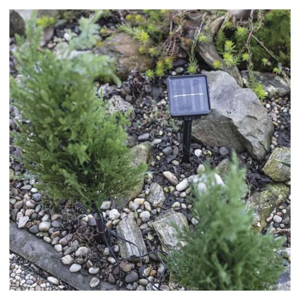 LED VEJICE S SOLARNO PLOŠČO, ZUNANJA IN NOTRANJA, TOPLA BELA