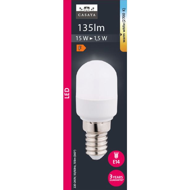 LED ŽARNICA E14 CASAYA MINI A60 1.5W 135LM 2700K