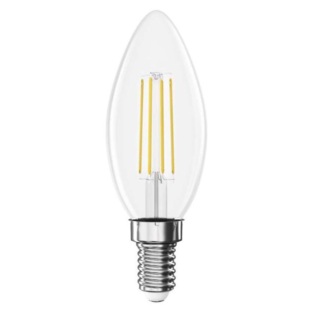 LED ŽARNICA E14 EMOS FLM CANDLE 3.4W 470LM WW