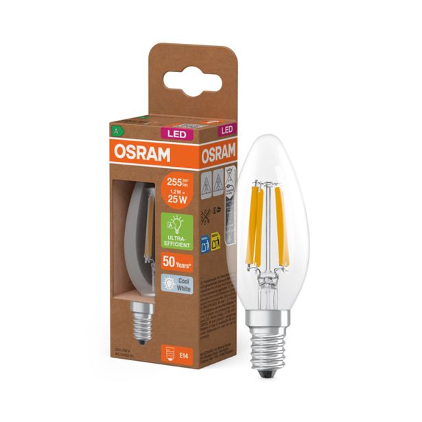 LED ŽARNICA E14 OSRAM SSP CL B 25 1.2W/840 FIL EA