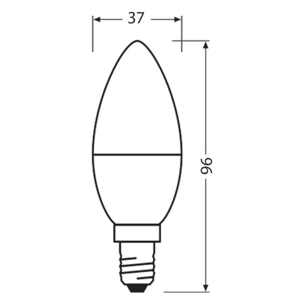 LED ŽARNICA E14 OSRAM VRP CL B 40 4.9W/827 FR