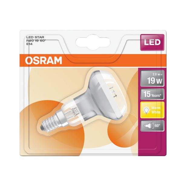 LED ŽARNICA E14 RETROFIT CL R50 RF 19 60° 2.8W/827 240V REFLEKTA BL/1