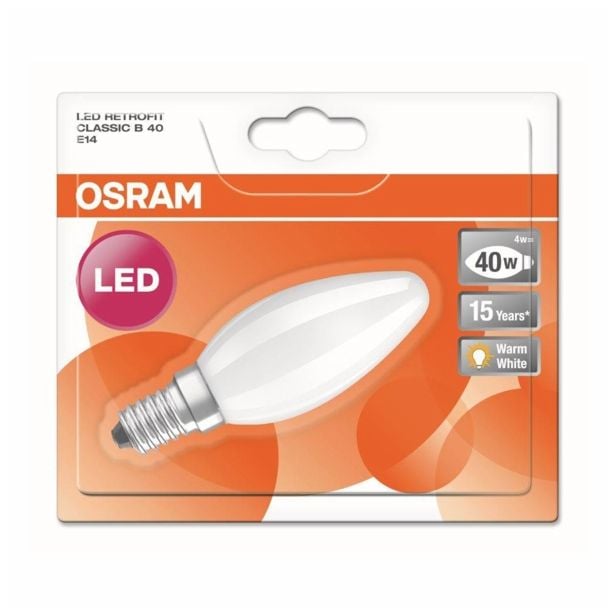 LED ŽARNICA E14 RETROFIT RF CLB40 5W/827 FR 220-240V SVEČKA MAT BL1