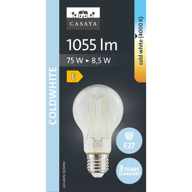 LED ŽARNICA E27 CASAYA KLASIČNA A60 8.5W 1055LM 4000K