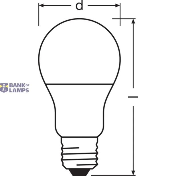 LED ŽARNICA E27 LEDVANCE VRP CL A 60 8.5W/827 FR