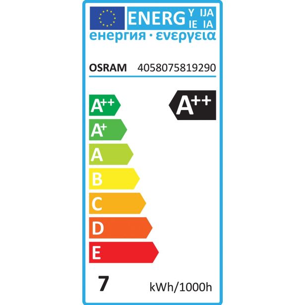 LED ŽARNICA E27 OSRAM BASE CLA60 7W/827 CL 220-240V FILAMENT PAK/3
