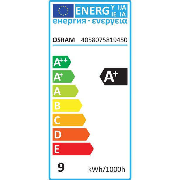 LED ŽARNICA E27 OSRAM BASE CLA60 9W/827 FR MAT 220-240V PAK/4