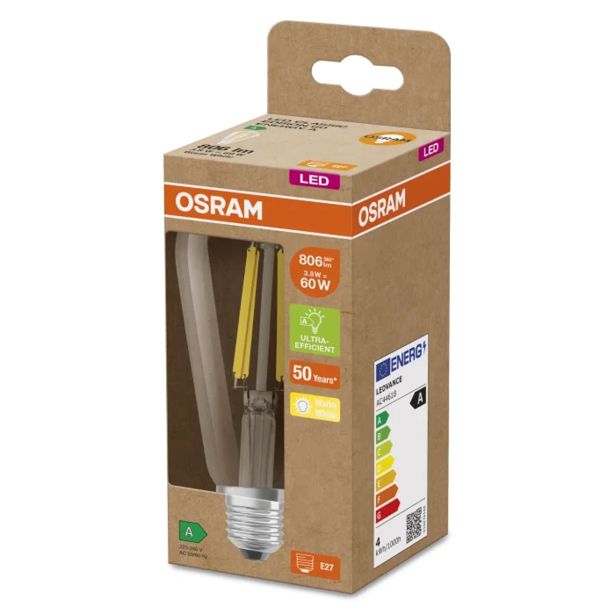 LED ŽARNICA E27 OSRAM SSP EDISON 60 3.8W/830 FIL EA