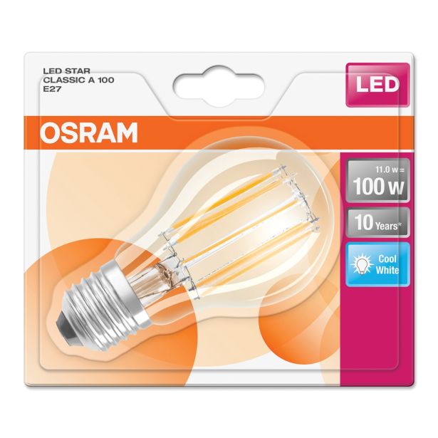 LED ŽARNICA E27 OSRAM ST CLA100 11W/840 220-240V FILAMENT