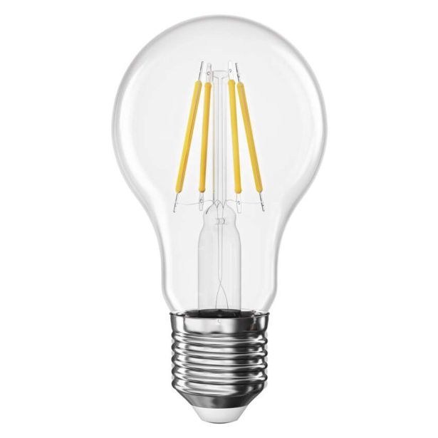 LED ŽARNICA FILAMENT A60 / E27 / 3,4 W (40 W) / 470 LM / TOPLO BEL