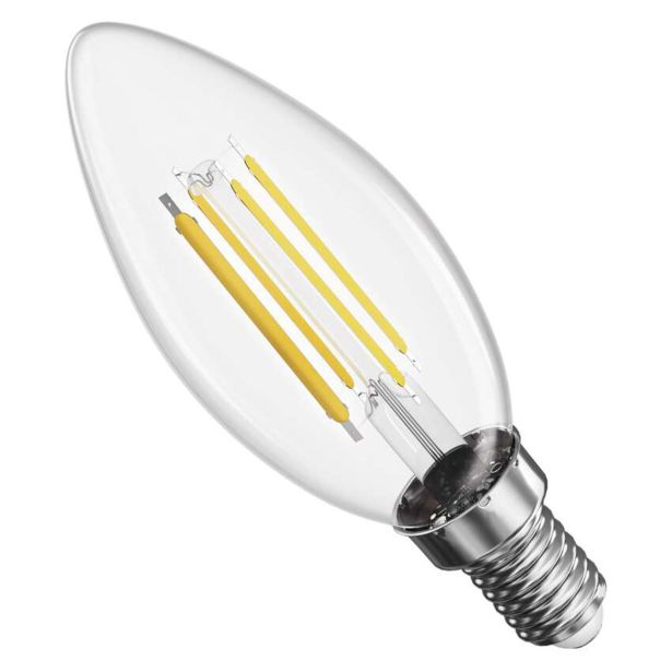 LED ŽARNICA FILAMENT CANDLE / E14 / 5,9 W (60 W) / 806 LM / TOPLO BEL