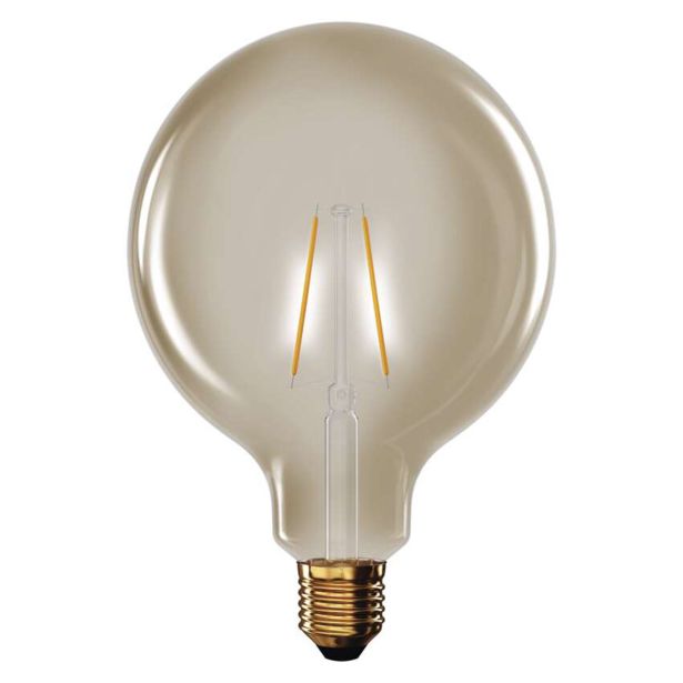 LED ŽARNICA VINTAGE G125 / E27 / 4,5 W (40 W) / 420 LM / TOPLO BEL
