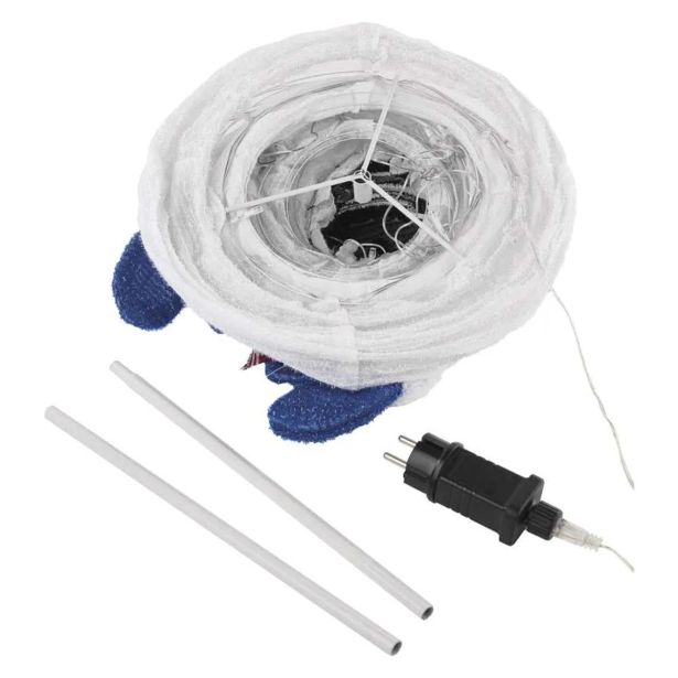 LED ZLOŽLJIV SNEŽAK, 60 CM, NOTRANJI, HLADNA BELA