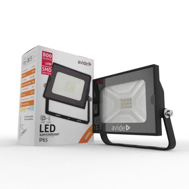 LED ZUNANJI REFLEKTOR AVIDE 10W 4000K 800LM NEVTRALNO BELA