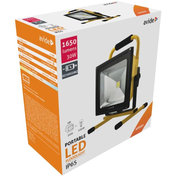LED ZUNANJI REFLEKTOR AVIDE LED 30W NW-4000K 1600LM IP65 POLNILNI