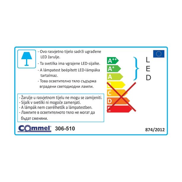 LED ZUNANJI REFLEKTOR COMMEL DECO 10W BELI