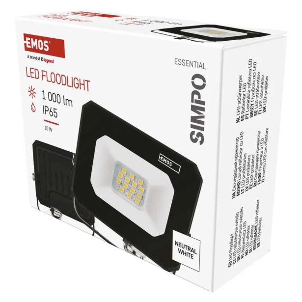 LED ZUNANJI REFLEKTOR EMOS SIMPO 10W 1000LM IP65 NW