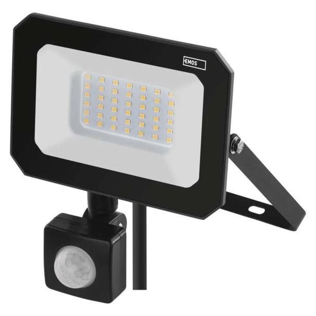 LED ZUNANJI REFLEKTOR EMOS SIMPO 30W 3000LM IP44 NW SENZOR