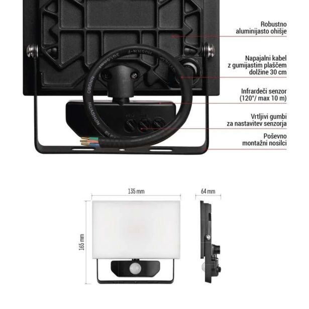 LED ZUNANJI REFLEKTOR EMOS TAMBO 20W