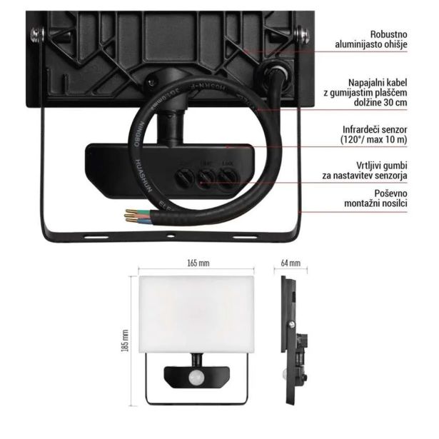 LED ZUNANJI REFLEKTOR EMOS TAMBO 30W