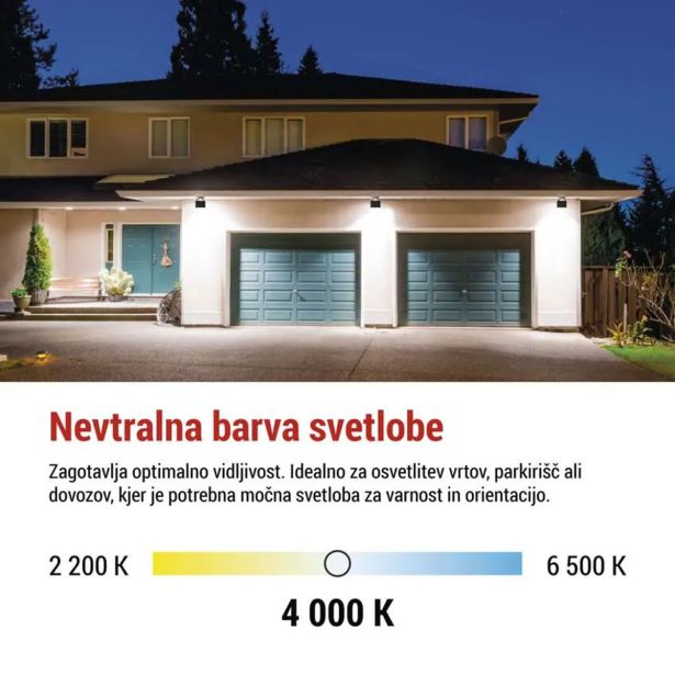 LED ZUNANJI REFLEKTOR TAMBO 10W 1000LM IP65