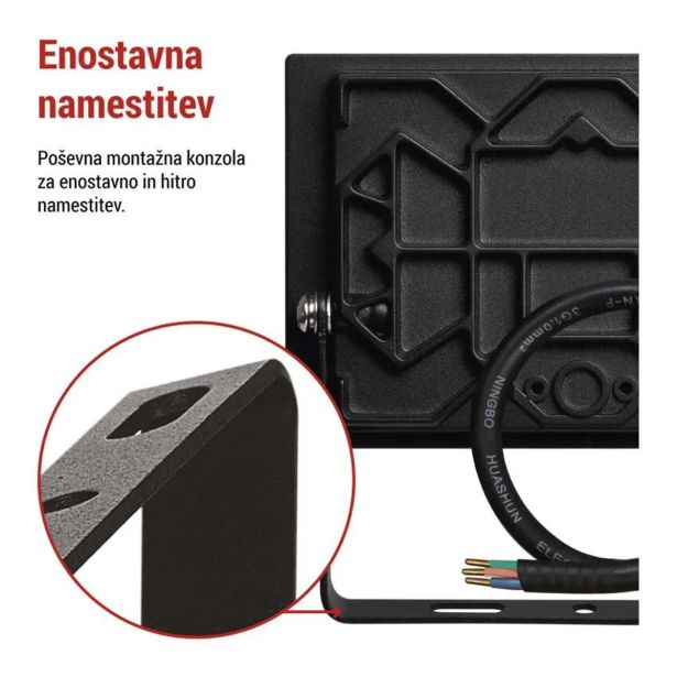 LED ZUNANJI REFLEKTOR TAMBO 20W 2000LM IP65