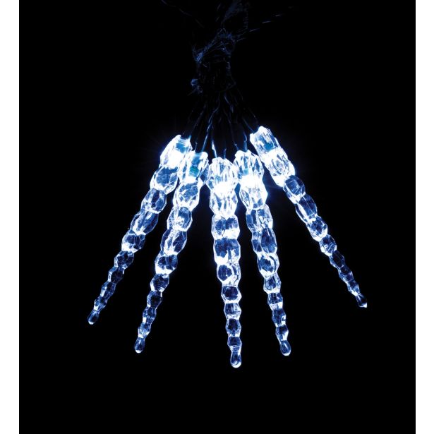 LEDENE SVEČE S HLADNO BELIMI LUČKAMI