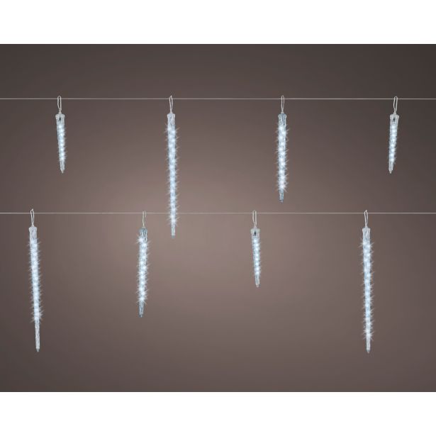 LUČKE LEDENE SVEČE, 76 LED LUČI IP44, 250 CM