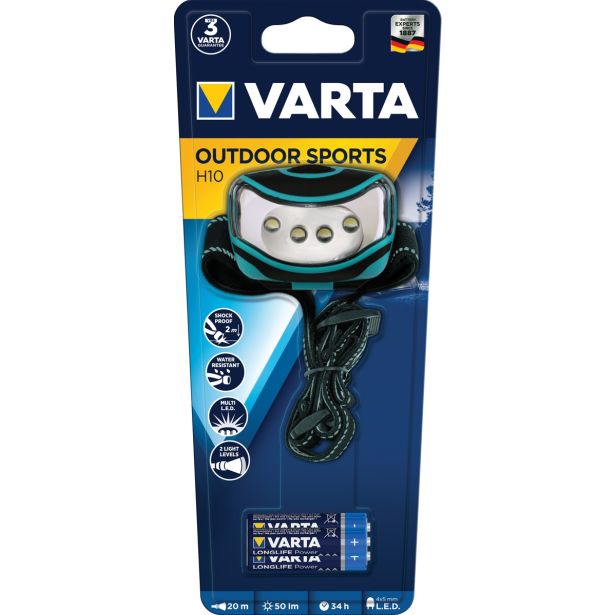 BATERIJSKA SVETILKA VARTA LEDX4 OUTDOOR SPORTS +3XAAA BL