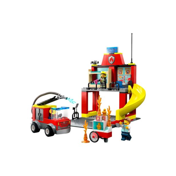 LEGO CITY FIRE 60375 GASILSKA POSTAJA IN GASILSKO VOZILO