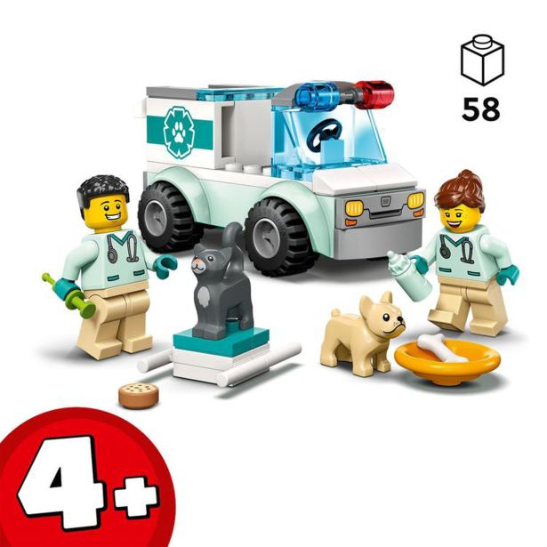 LEGO CITY GREAT VEHICLES 60382 VETERINARSKI REŠEVALNI KOMBI