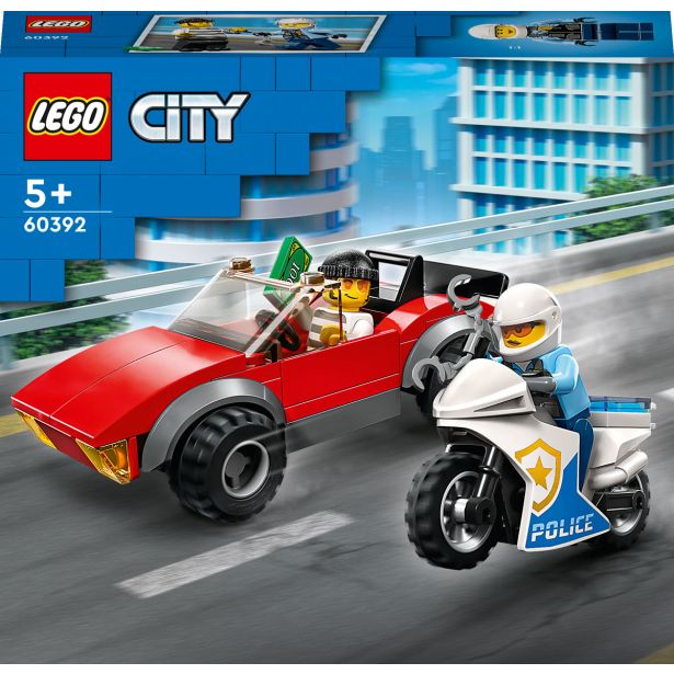LEGO CITY POLICE 60392 PREGON AVTOMOBILA S POLICIJSKIM MOTORJEM