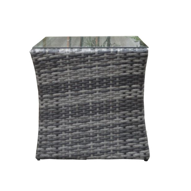 GARNITURA UMETNI RATAN BIVA LEON 3-DELNA SIVA