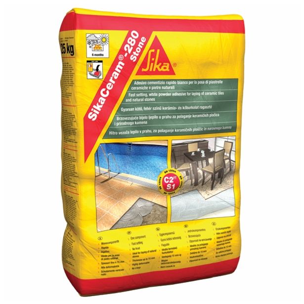 LEPILO ZA KAMEN SIKA SIKACERAM-280 STONE 25KG C2FT S1