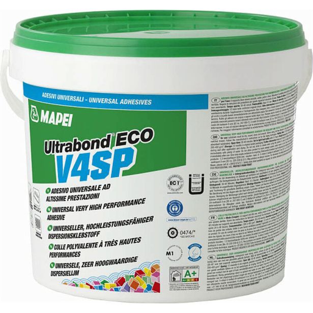 LEPILO ZA PVC IN TEKSTIL MAPEI ULTRABOND ECO V4SP 14KG (+VINIL IN GUNI OBLOGE)