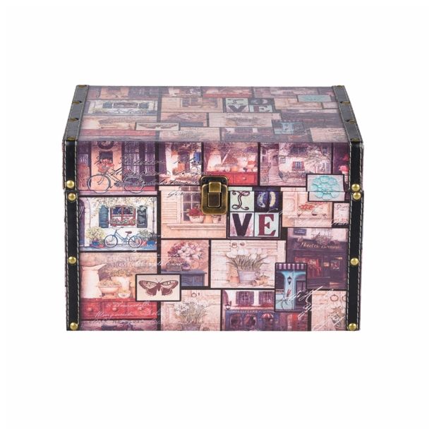 LES GLOSSTYLE LESENA DEKORATIVNA ŠKATLA 30X24X20 CM RAZL. MOTIVI