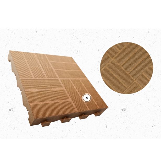 LESEN/PVC TLAKOVEC LEPLECO LATERA 40X40CM RJAVA