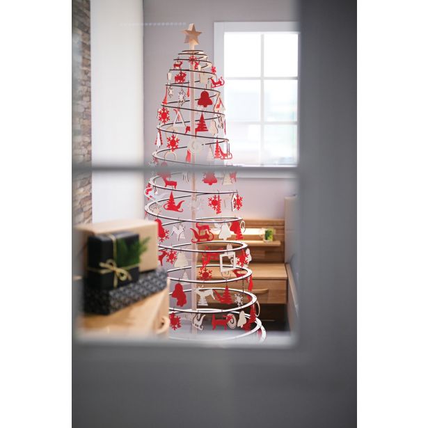 LESENA NOVOLETNA JELKA SPIRA SLIM, VIŠINE 190 CM