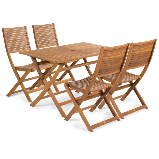 LESENA MIZA FIELDMANN FDZN 4011-T, 120X70X74 CM ZLOŽJIVA, AKACIJA