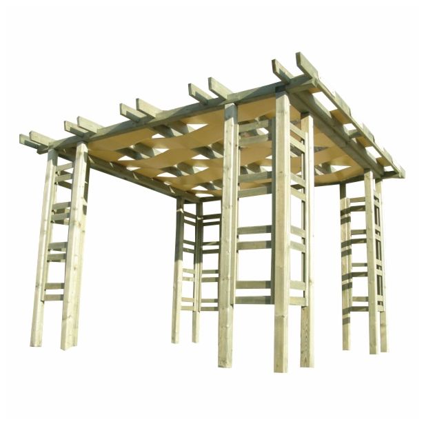 LESENA PERGOLA IMONT 347X347 CM S TRAKOVI SMREKA