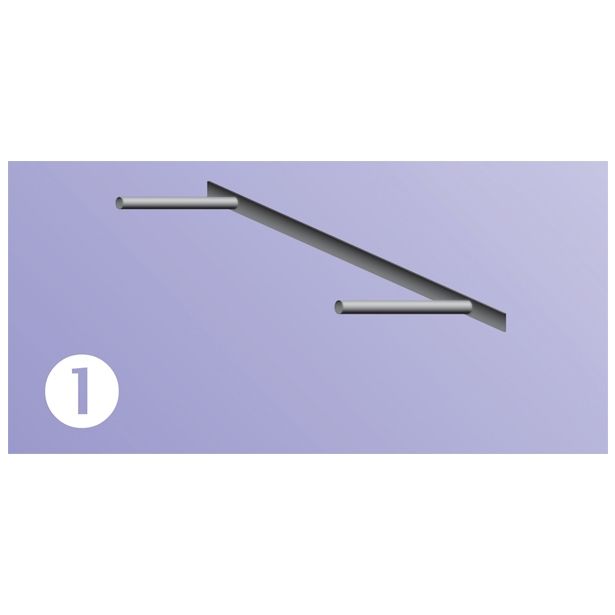 LESENA POLICA JEWE 120X23X5 CM BELA BREZ VIDNIH NASADIL