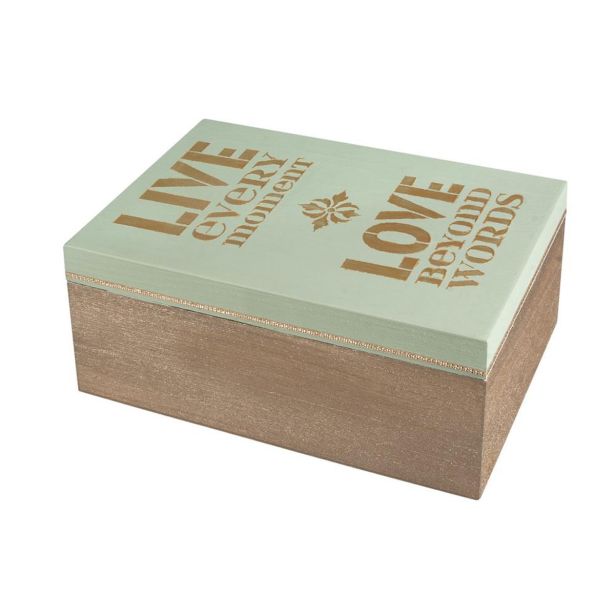 LESENI USTVARJAL. DODATKI RAYHER LESENA ŠKATLA S POKROVOM 20X12X9 CM