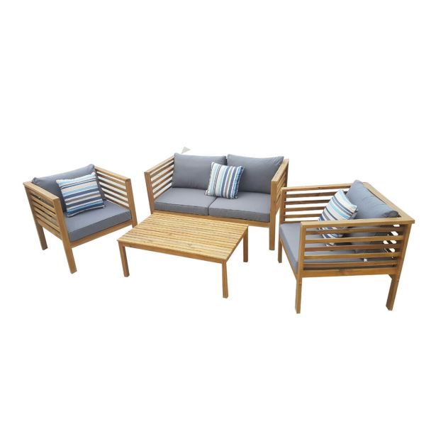 LESENA VRTNA GARNITURA MQ MILANO 4-DELNA, AKACIJA